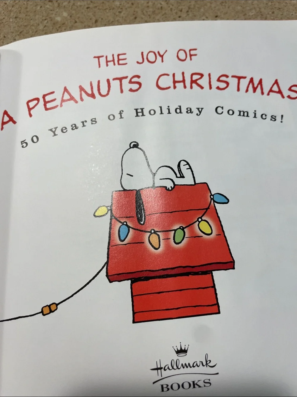 Vintage Hallmark The Joy of a Peanuts Christmas Blue Holiday Book